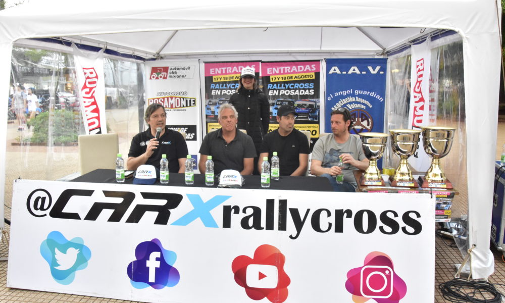 Con todas las figuras ya se vive el Rallycross en Posadas