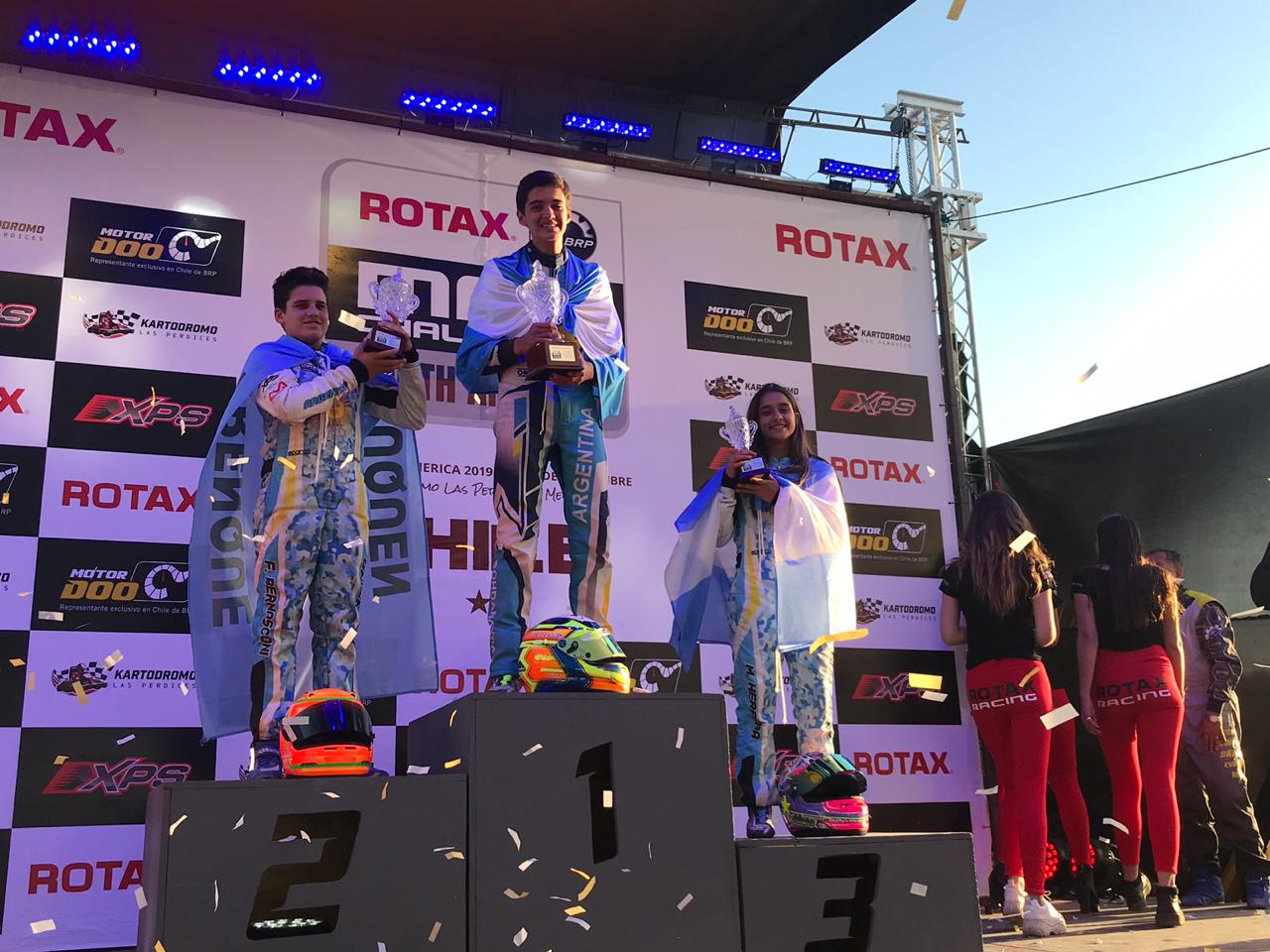 Mairu Herrera Ahud hizo podio en el Sudamericano de Karting en Chile