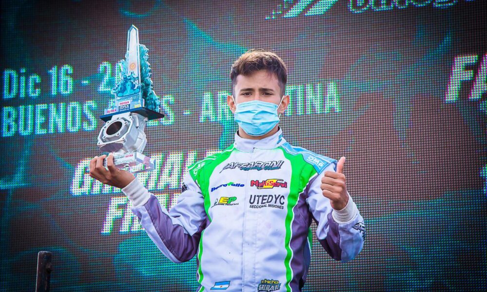 Grimaldi es subcampeón Sudamericano de karting de la Rotax