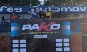 Damián De Lima sumó un podio en Arrecifes y sigue como puntero en la 150cc 4T de la PAKO
