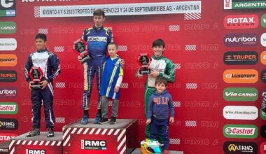Renato Longarzo Skanata hizo podio en el cierre del Torneo de Invierno de la Rotax Bue